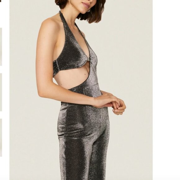 ROTATE Birger Christensen Isha Jumpsuit in black size 4 / 36 - Picture 3 of 5